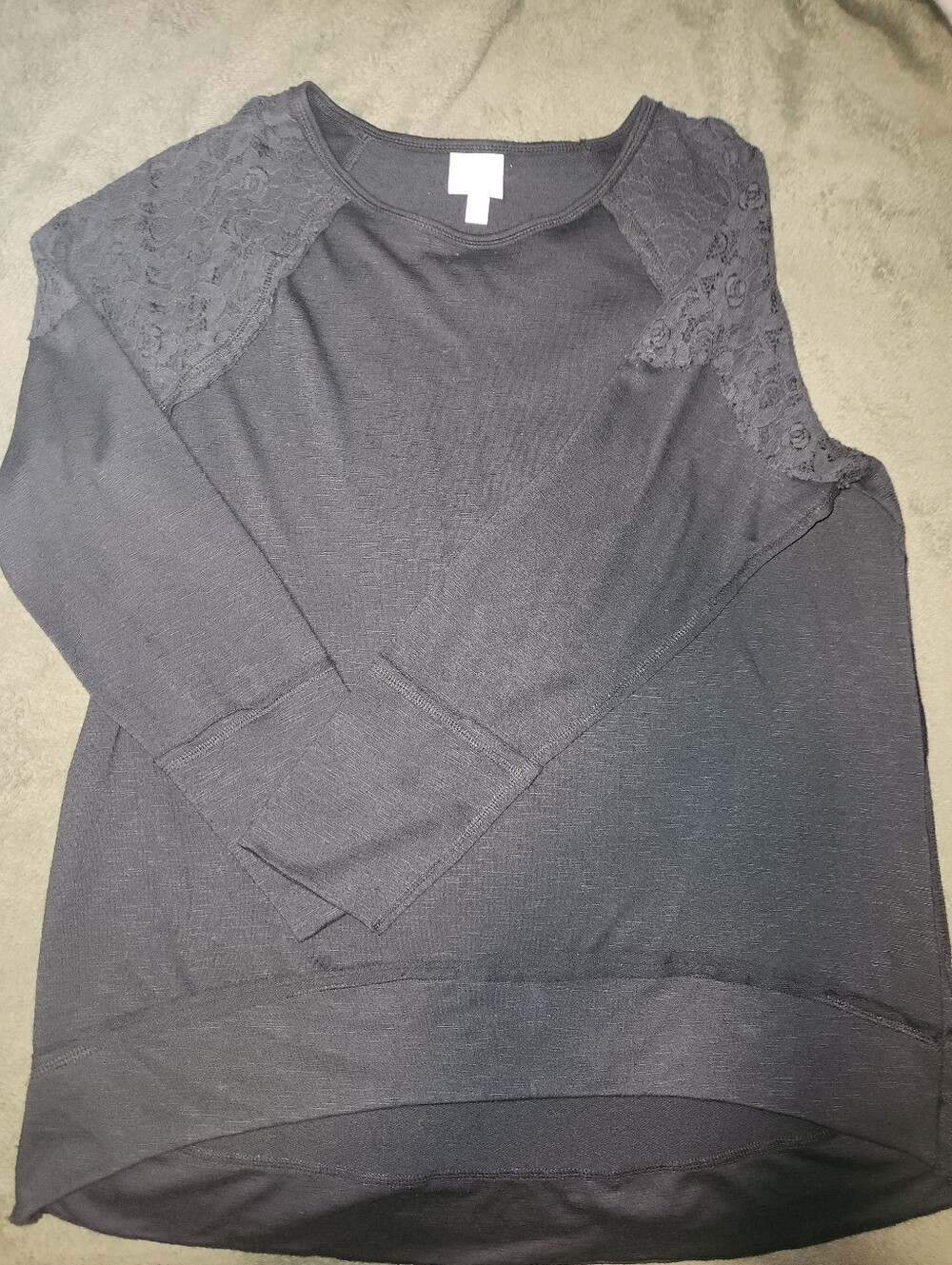 Knox Rose Hi Lo Long sleeve Tunic